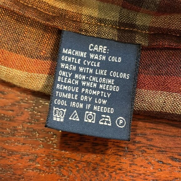 Ralph Lauren Vintage Women’s Desert Explorer Linen Plaid Button Down Shirt 6 NWT - Picture 8 of 16